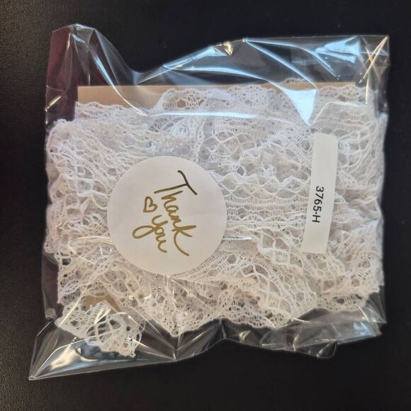 Lace, Vintage Edging 1 1/8" White 3.5 yds Ruffled 3 yds flat - Picture 3 of 4